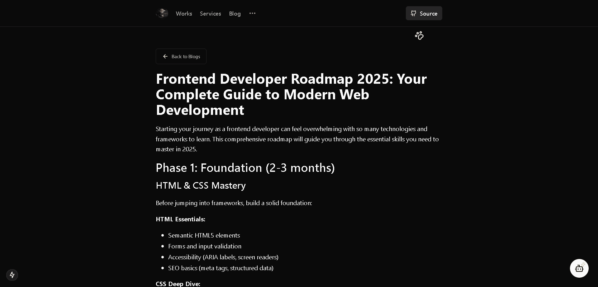 Portfolio Website screenshot 3