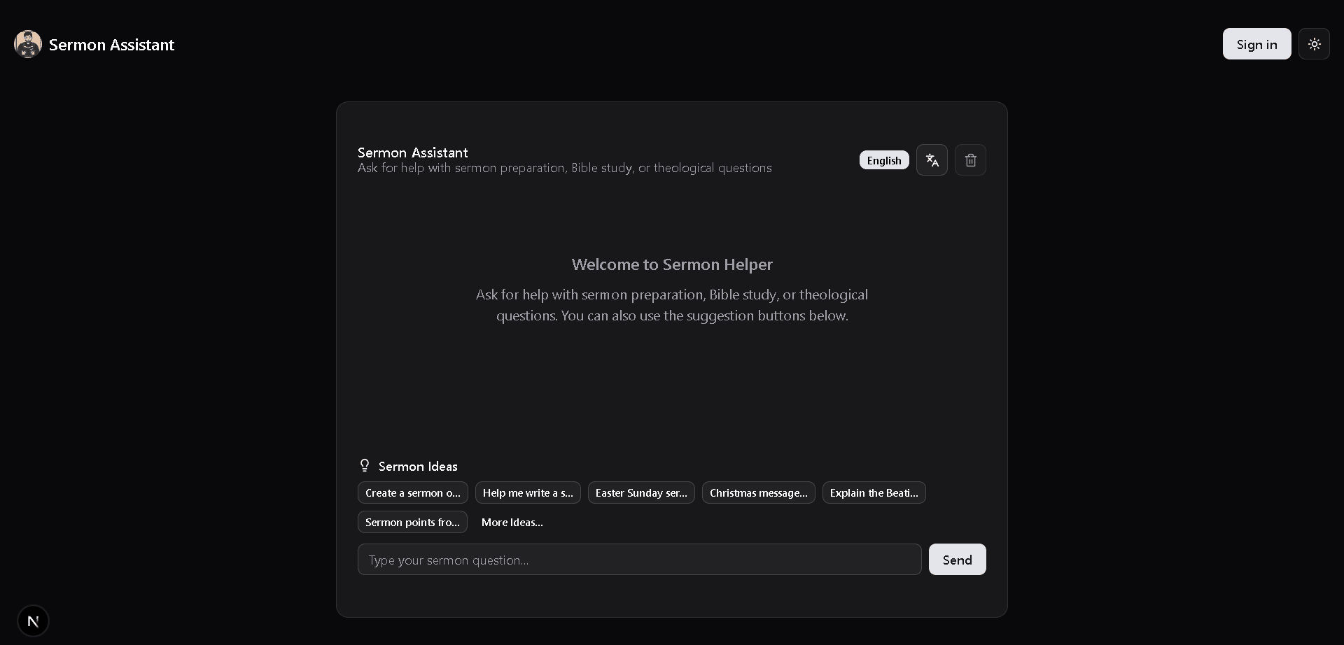 Sermon Assistant screenshot 1