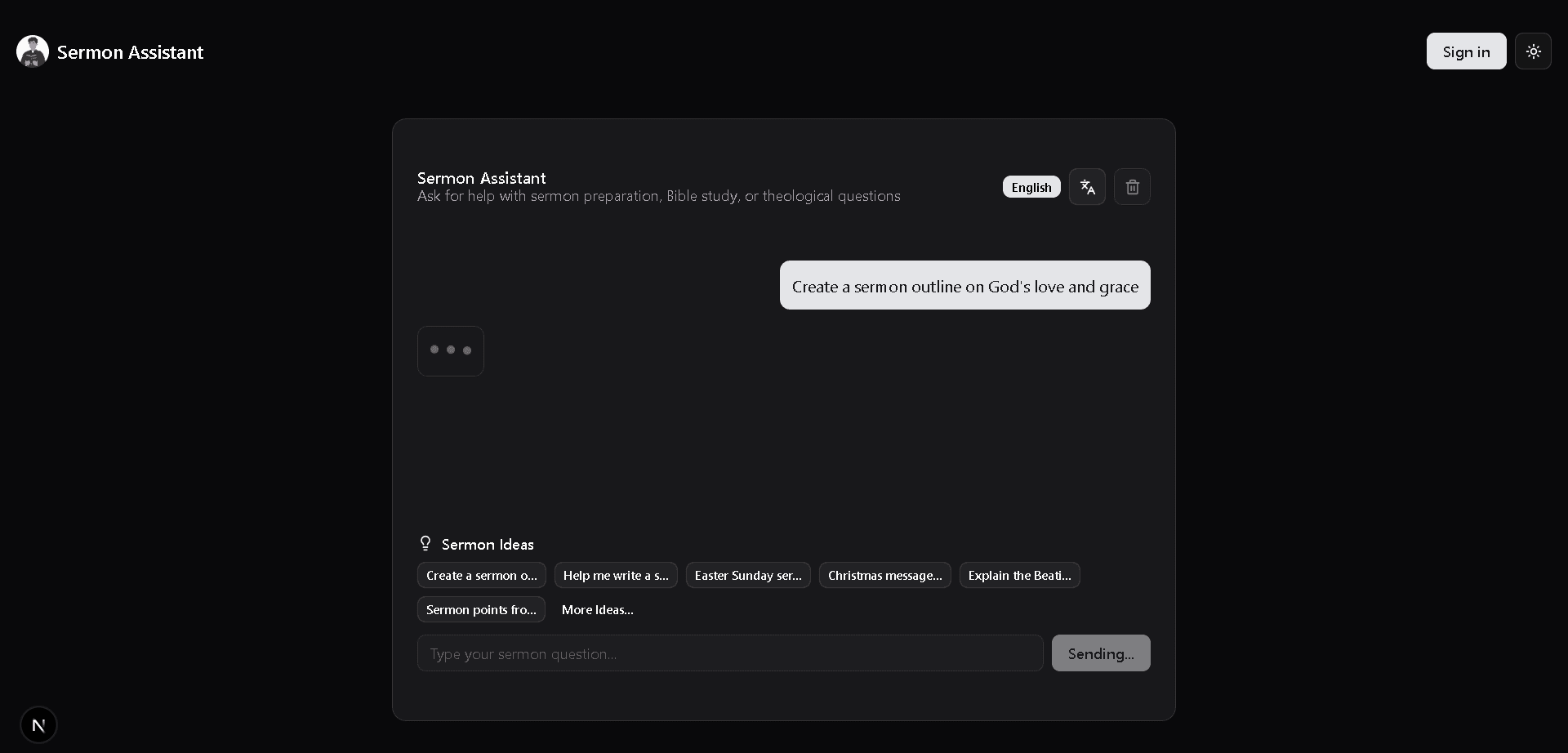 Sermon Assistant screenshot 2