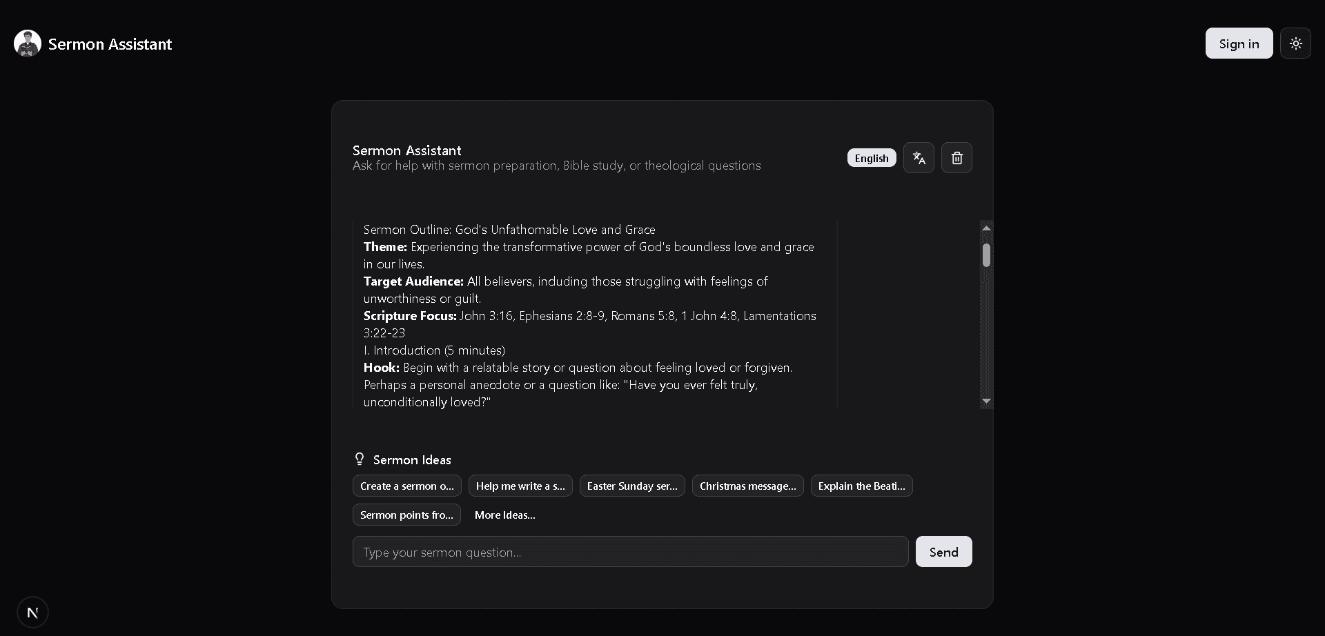 Sermon Assistant screenshot 3